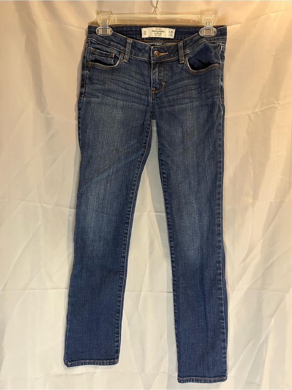Abercrombie & Fitch Women's Skinny Jeans - Dark Blue Wash